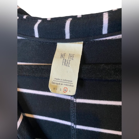 We the Free | Medium Black and White Striped Oversized Can't Fool Me Top - Picture 7 of 10